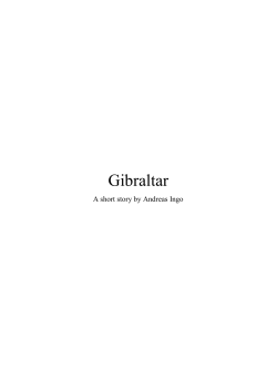 Gibraltar - Continuation - Andreas Ingo`s author homepage