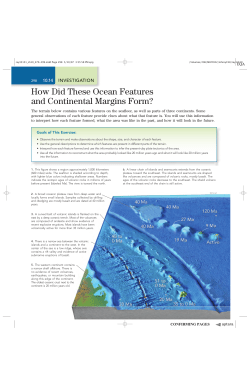 How Did These Ocean Features and Continental