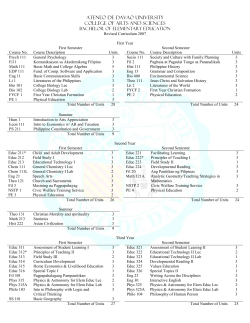 BEED - Ateneo de Davao University