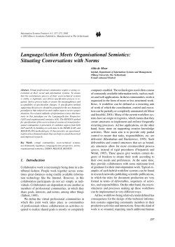 Language/Action Meets Organisational Semiotics