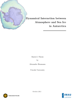 Dynamical Interaction between Atmosphere and Sea Ice in Antarctica