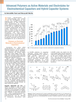Advanced Polymers as Active Materials and Electrolytes for