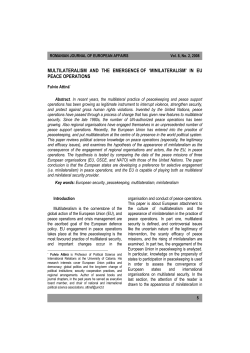 multilateralism and the emergence of `minilateralism` in eu peace