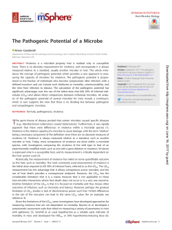 The Pathogenic Potential of a Microbe