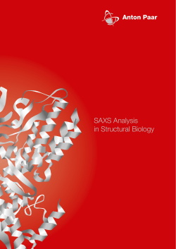SAXS Analysis in Structural Biology - Anton