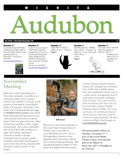Nov/Dec 2015 - Wichita Audubon Society