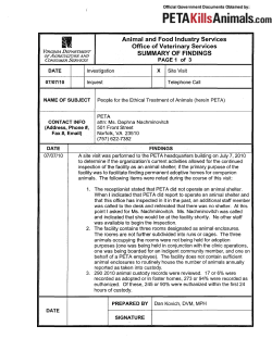 Animal and Food Industry Services Office of Veterinary Services