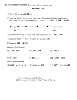 1) Write 3.1 in expanded form. 2) Draw the number
