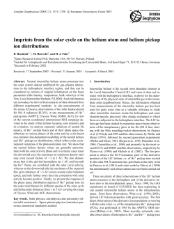 Imprints from the solar cycle on the helium atom and helium pickup