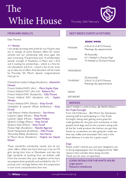 The Whitehouse 26th February 2015