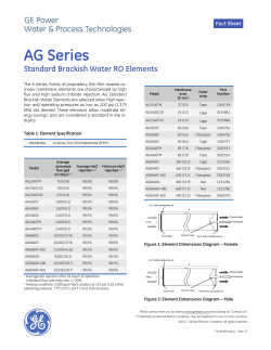 AG Series - GE Water