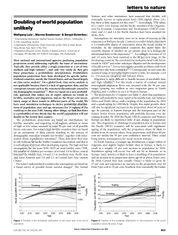 Population growth in the World