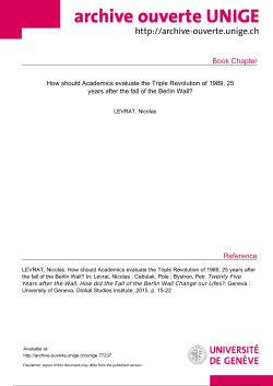 Book chapter - Archive ouverte UNIGE