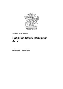 Radiation Safety Regulation 2010