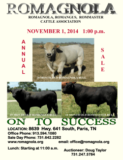 NOVEMBER 1, 2014 1:00 pm SALE