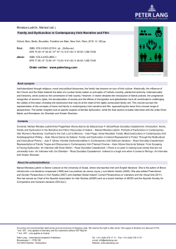 Morales-Ladr&oacute;n, Marisol (ed.) Family and Dysfunction in
