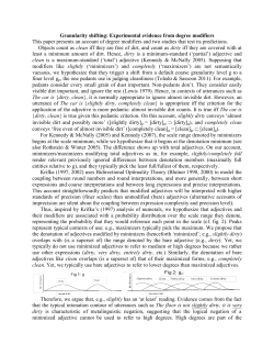 Granularity shifting: Experimental evidence from degree modifiers