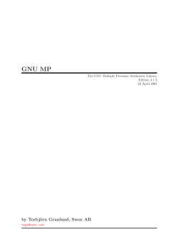 The GMP 4 User Manual