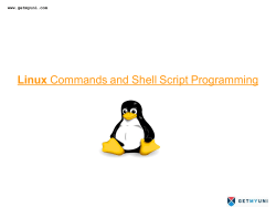 Linux Commands and Shell Script Programming