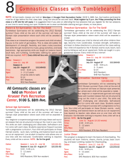 8 Gymnastics Classes with Tumblebears!