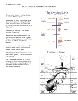 Plato`s Republic and the Ideal City of the Mind The Allegory of the