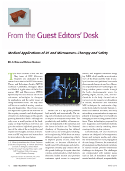 Medical Applications of RF and Microwaves&mdash;Therapy