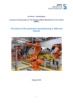 The future of UK automotive manufacturing in 2025 and