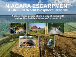 Ontario`s Niagara Escarpment - A UNESCO World Biosphere Reserve