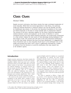 Class Clues