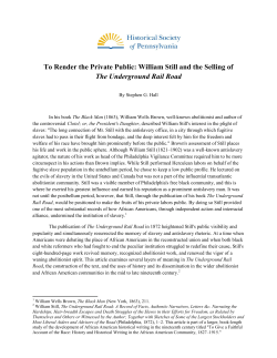 Family Ties on the Underground Railroad