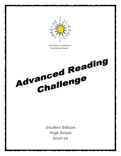 Student Edition High School 2015-16