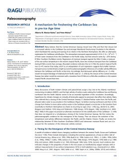 A mechanism for freshening the Caribbean Sea in preIce Age time