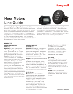Hour Meters Line Guide