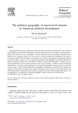 The political geography of macro-level turnout in American political