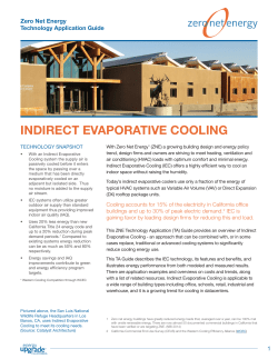 Indirect Evaporative Cooling