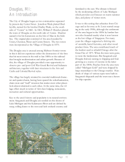 Design Notebook-Douglas - City of the Village of Douglas