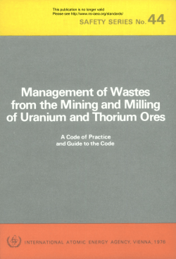 Management of Wastes from the Mining and Milling of
