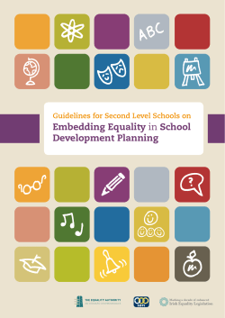 Embedding Equality in School Development Planning