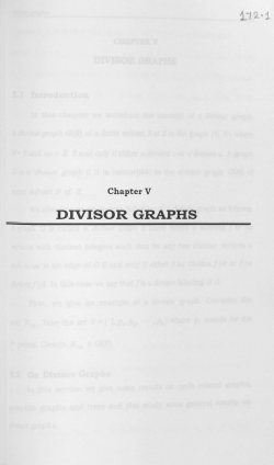 divisor graphs