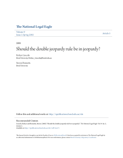 Should the double jeopardy rule be in jeopardy?