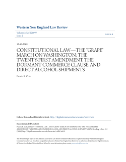 "GRAPE" MARCH ON WASHINGTON - Digital Commons @ Western