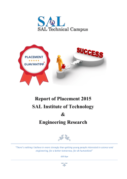 Placement brochure - SAL Technical Campus