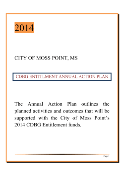 Moss Point Community Development Annual