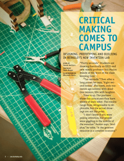 critical making comes to campus