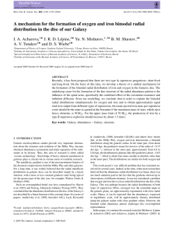 A mechanism for the formation of oxygen and iron bimodal radial