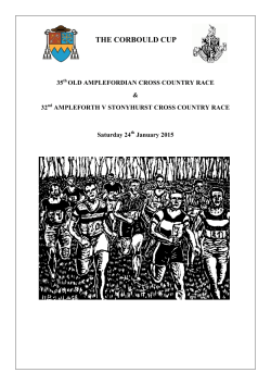 Ampleforth versus Stonyhurst Booklet (FINAL)