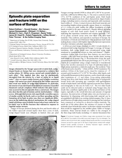 Episodic plate separation and fracture infill on the surface of Europa