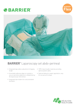 BARRIER&reg; Laparoscopy set abdo-perineal