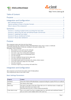 tFileExcelSheetOutput