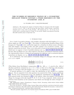 arXiv:math/9909038v1 [math.CO] 7 Sep 1999